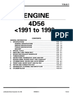 Mitsubishi 4D56 (1991-1993) Diesel Engine Manual