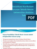 Sosialisasi Kurikulum Baru Untuk Mahasiswa