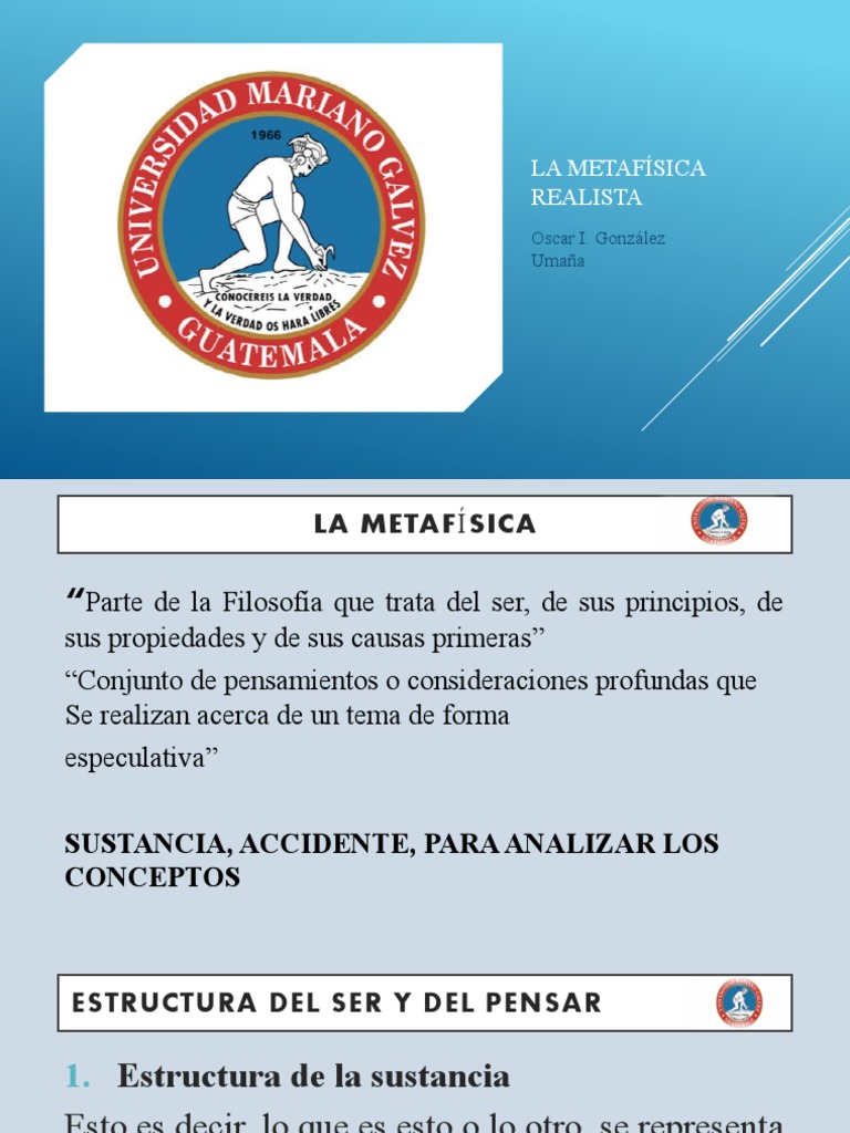 La Metafísica Realista Pdf