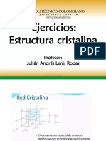 Ejercicios Estructura Cristalina