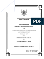 Audit of Mining Control System