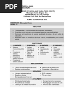 PLANO DE CURSO 2011- LUIS VIANA - JAFÉR
