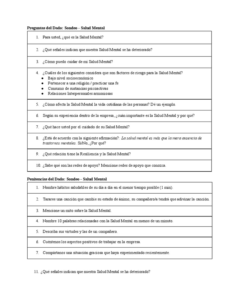 Actividades Hábitos Saludables | PDF | Las emociones | Salud mental