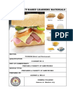 Learn to Prepare Variety of Sandwiches