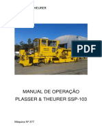 Manual O - Reguladora Plasser SSP-103 - Português
