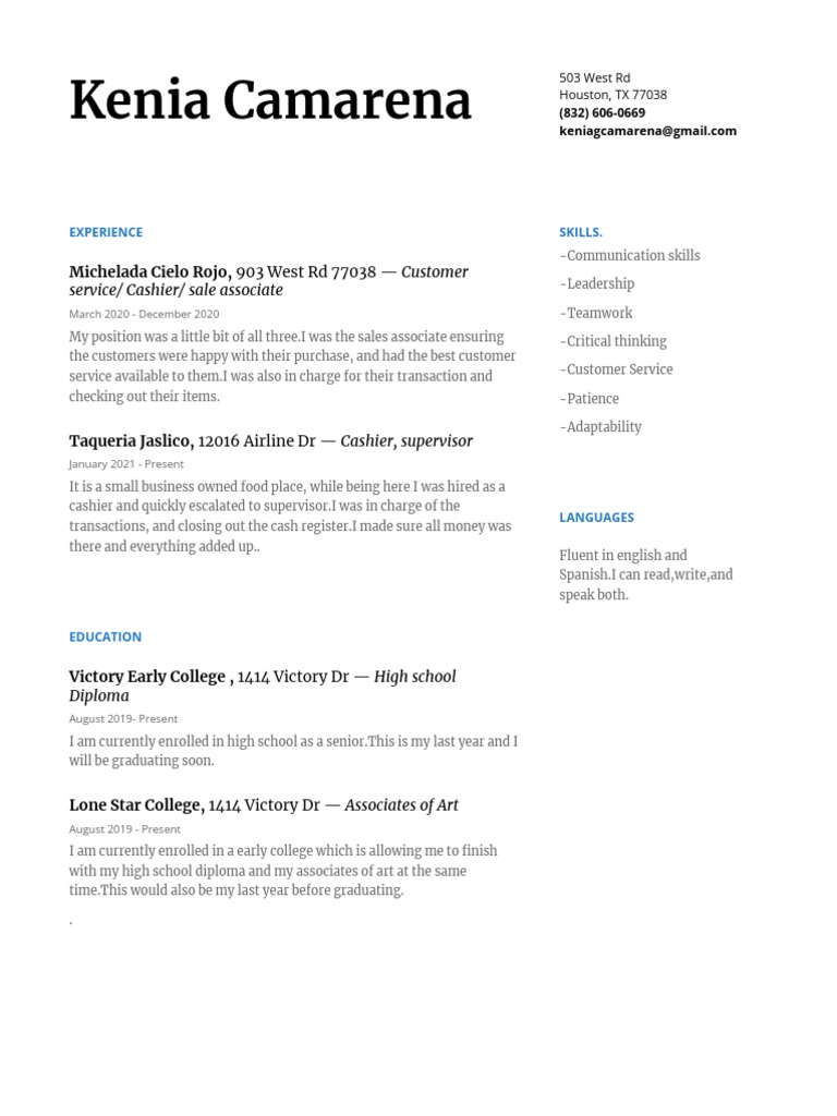 Aspiring Customer Service Professional Seeking New Opportunities to