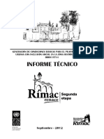 PNUD. Informe Técnico Rímac Renace. Segunda Etapa