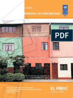 PNUD. Informe Técnico de Tipologías de Uso Del Espacio en La Vivienda (2006)