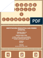 Informe científico y técnico: diferencias y similitudes