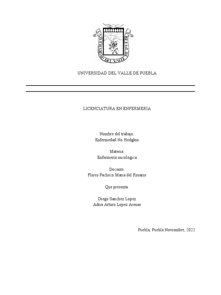 Linfoma No Hodking Pdf Linfoma Cáncer