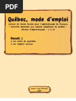 Québec Mode D'emploi 1 PDF