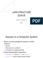 Data Structure Queue: Unit 1-Part 3 BCA