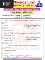 Dpp-2 Log & Antilog (Basic Maths) Physics Linx