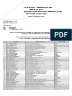 Professional Teachers (Secondary) 03-2023