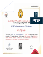 Dr. Priya Pise FDP Certificate 12 Nov - 16 Nov 2021