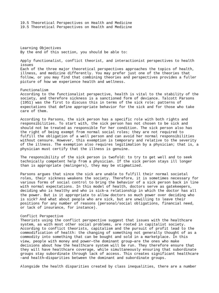Theoretical p on health and medicine pdf health equity alcoholism