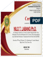 Labang Certificate