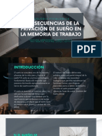 Consecuencias de La Privación de Sueño en La Memoria de Trabajo