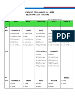 CALENDARIO TRIMESTRALES 21-22 - 3° Trimestre