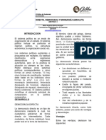 Democracia directa, democracia y monarquía absoluta