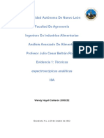 Técnicas Espectroscópicas Analíticas