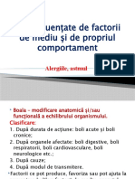 Boli Influentate de Factorii de Mediu Si de Propriul Comportament