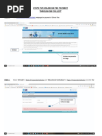 Steps For Online Sbi Fee Payment Through Sbi Collect