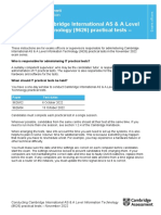 9626 Practical Test Instructions November 2022