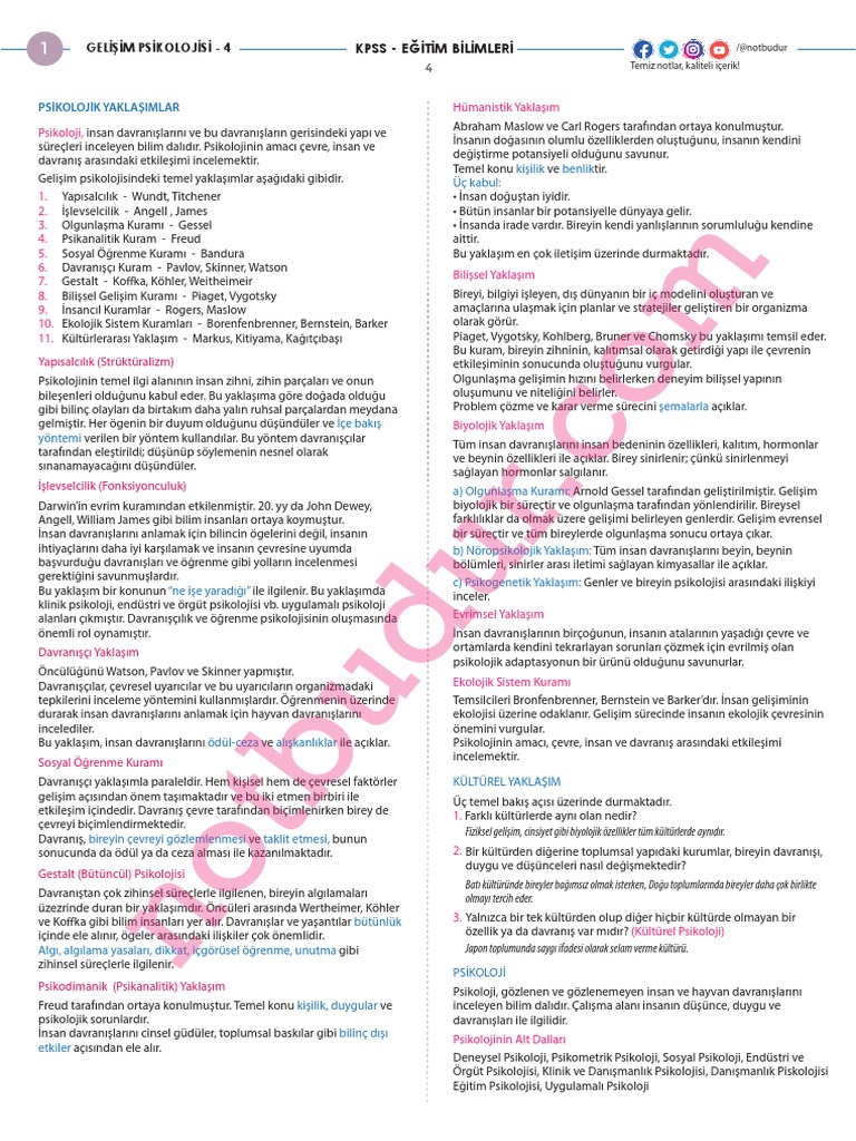 Gelişim Psikolojisi 4 Pdf