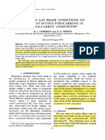 Effect of Gas Phase Conditions On Resultant Matrix Pyrocarbons in C-C Composites