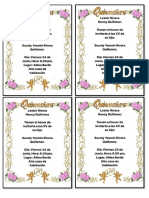 Tarjetas de Invitación