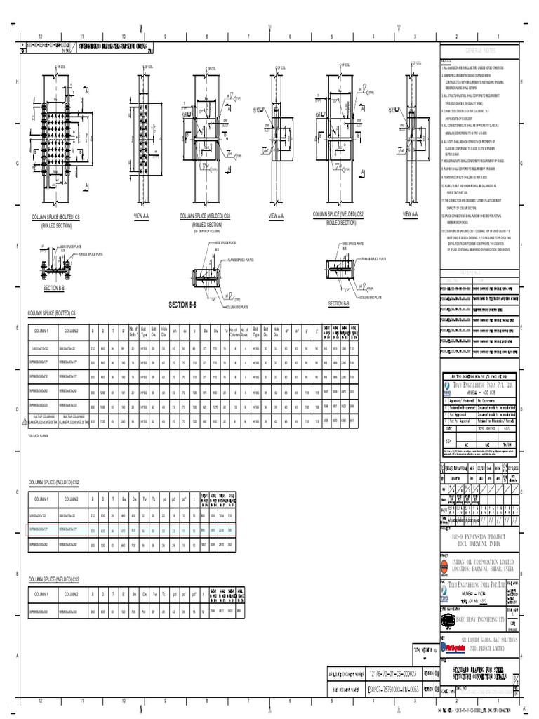 Steel Column Splice Detailing Guide | PDF | Mechanical Engineering ...