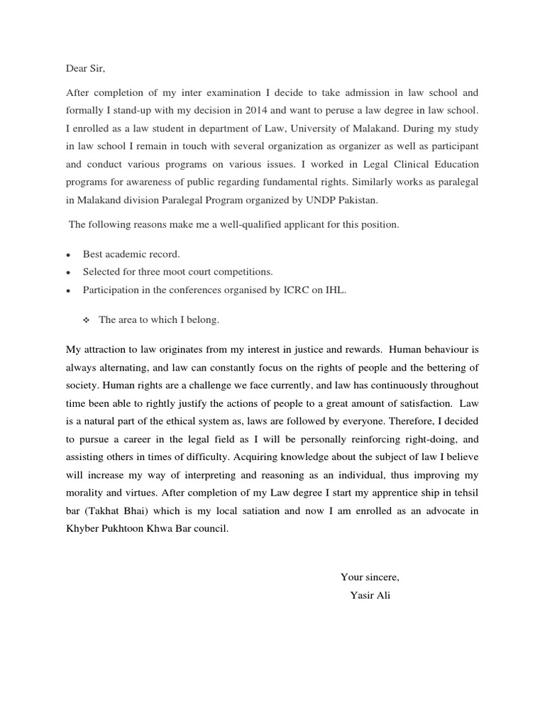 Personal statment pdf