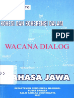 Kohesi Dan Koherensi Dalam Wacana Dialog Bahasa Jawa