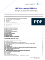 AFKL Booking and ADM Policy Summary