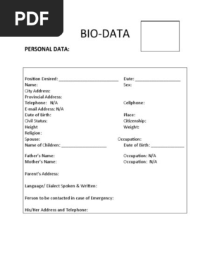 Biodata