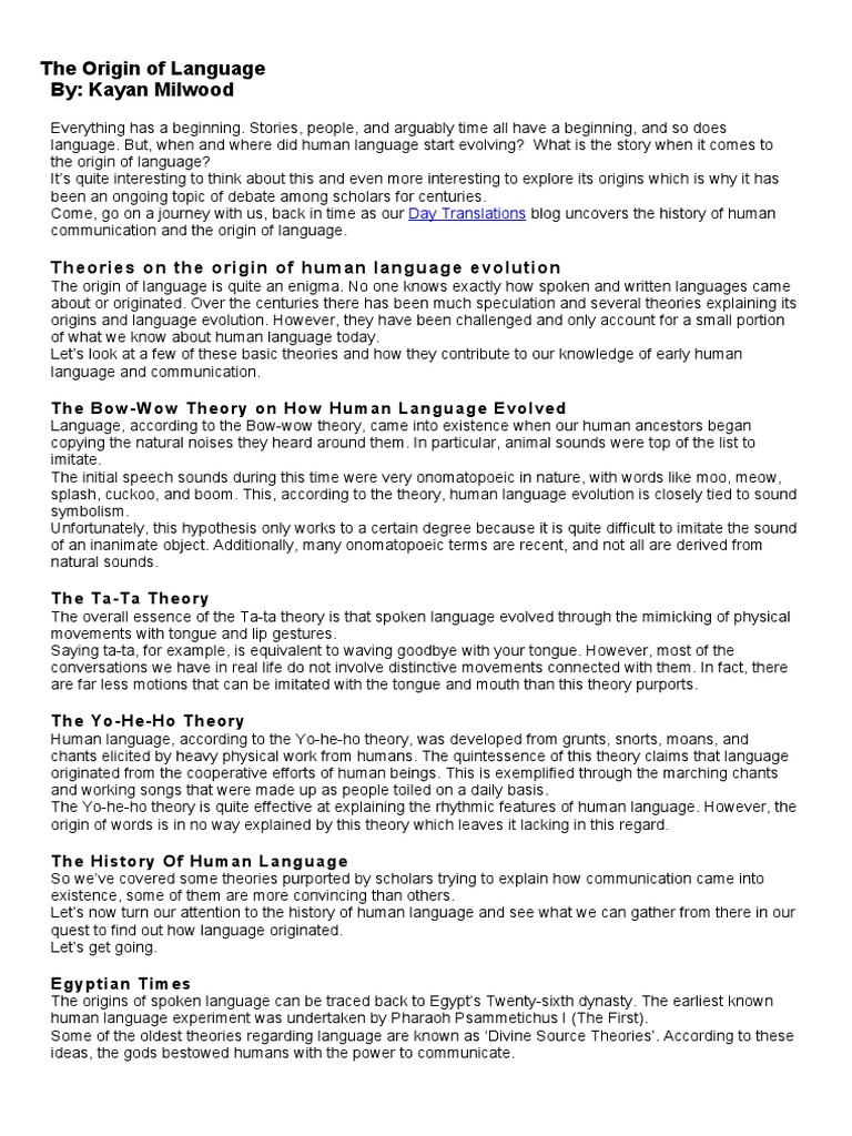 Academic text download free pdf thesis origin of language