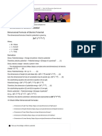 Dimensional Formula of Electric Potential and Its Derivation