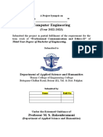 Technical Paper Writing Cover and Front Pages