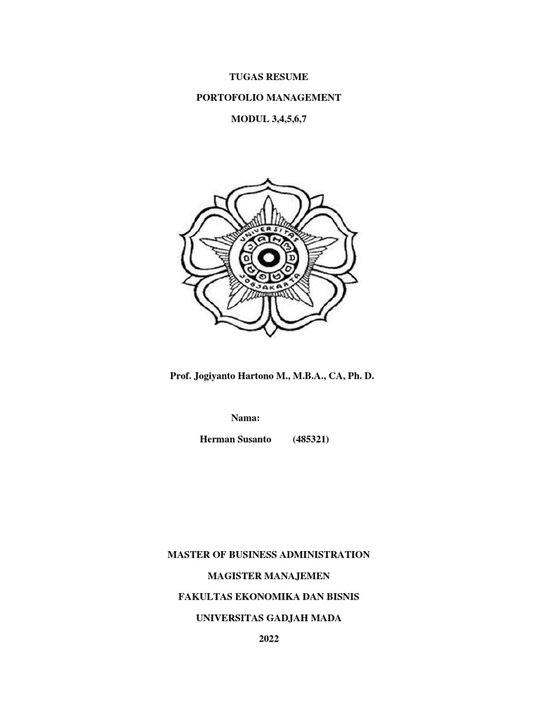 Manajemen Portofolio oleh Herman Susanto | PDF | Bisnis | Hukum