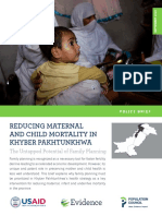 Reducing Maternal and Child Mortality in KP Policy Brief