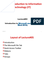 Lecture Layout