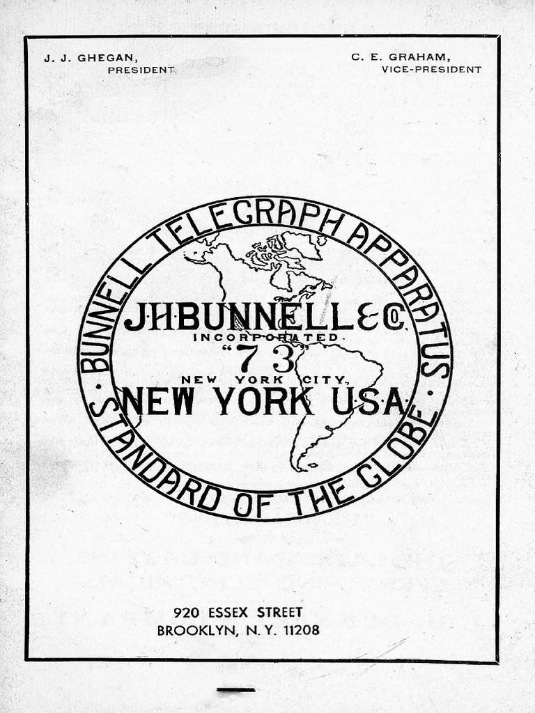 A Timeline of Locations and Business Partnerships for J.H. Bunnell Co