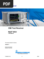 Contents of Manuals for EMI Test Receiver R&Amp;S ESCI - Linetest.ru