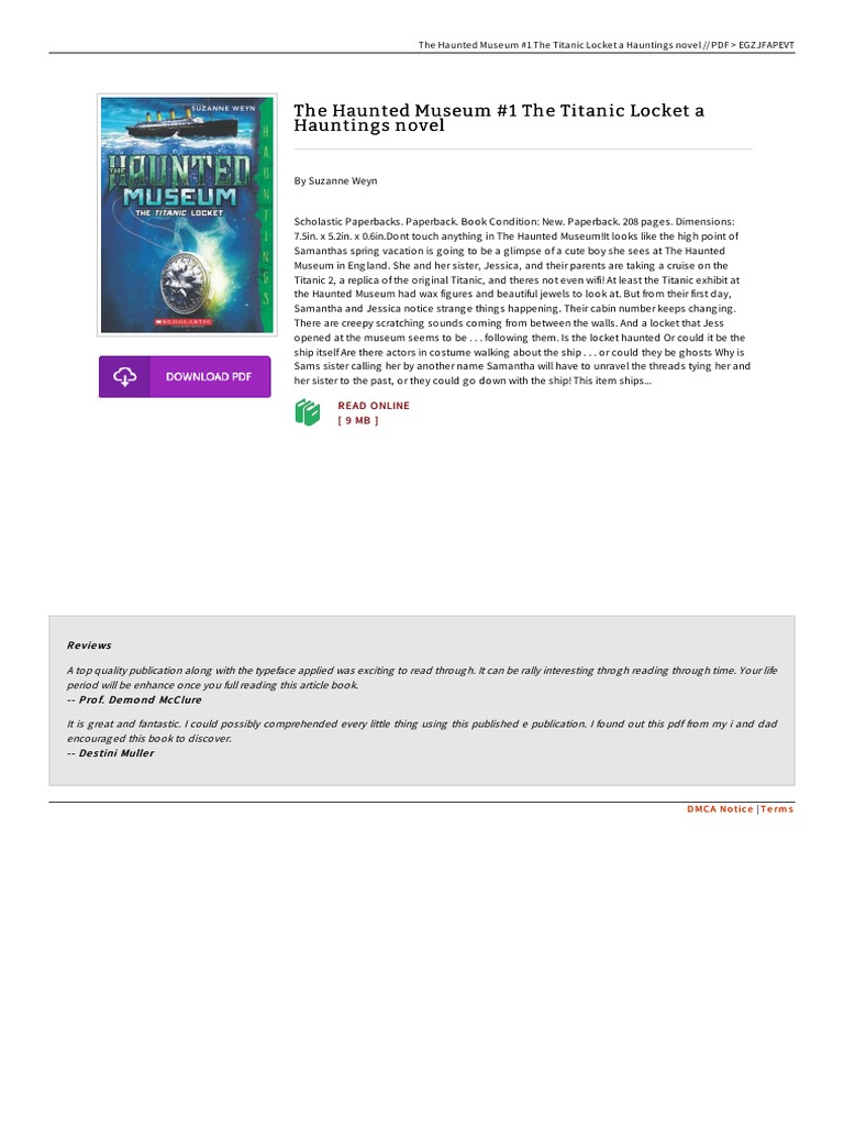 Read The Haunted Museum 1 The Titanic Locket A Haunti T | PDF