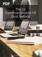 12 Commandments of Goal Setting