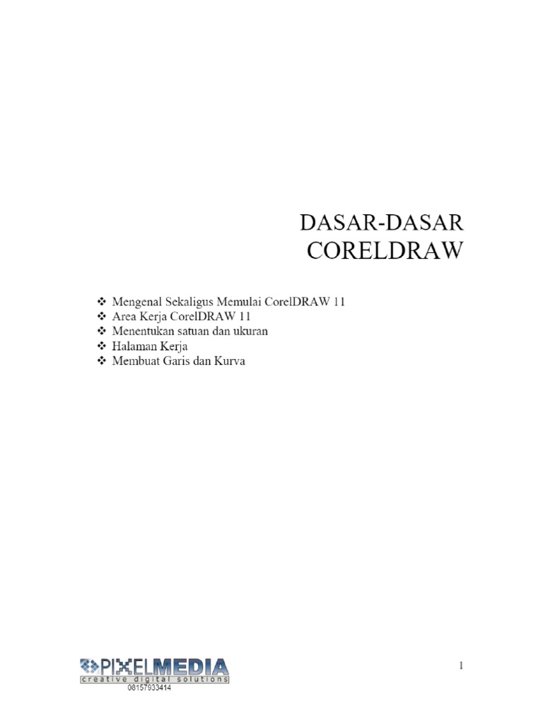 Dasar Dasar Coreldraw Pdf Pdf
