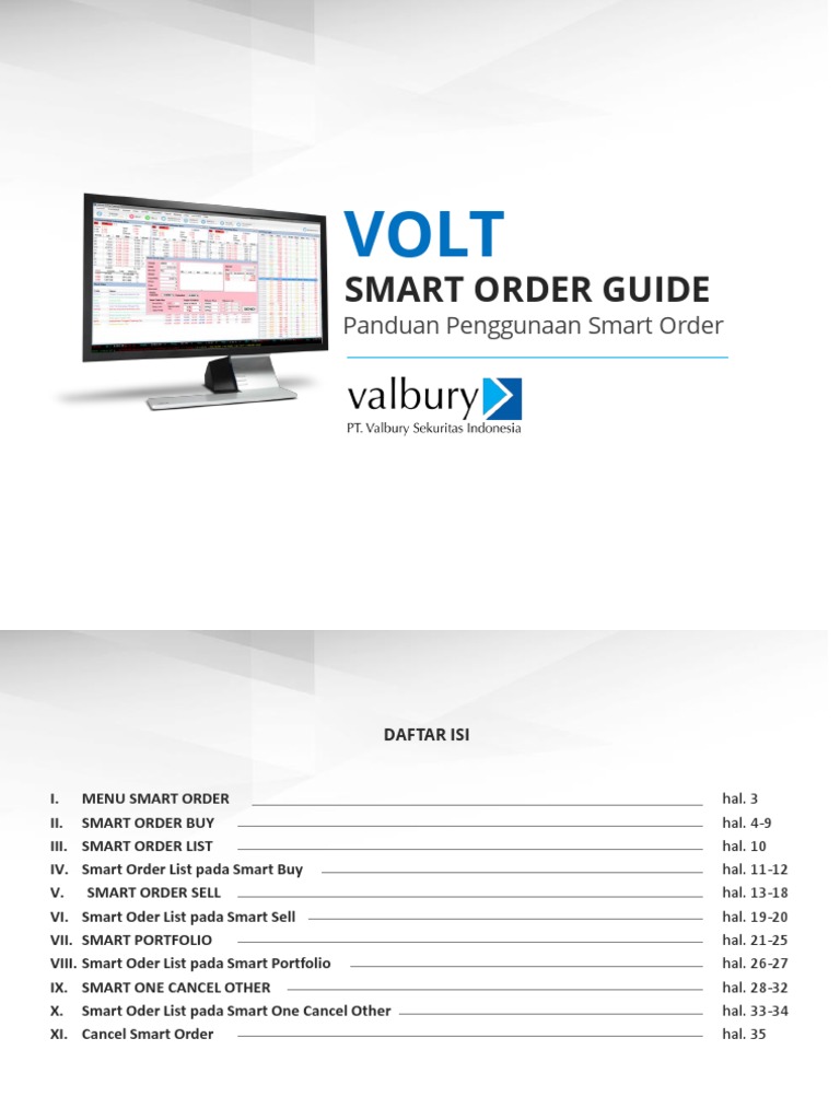 Panduan Penggunaan Smart Order | PDF