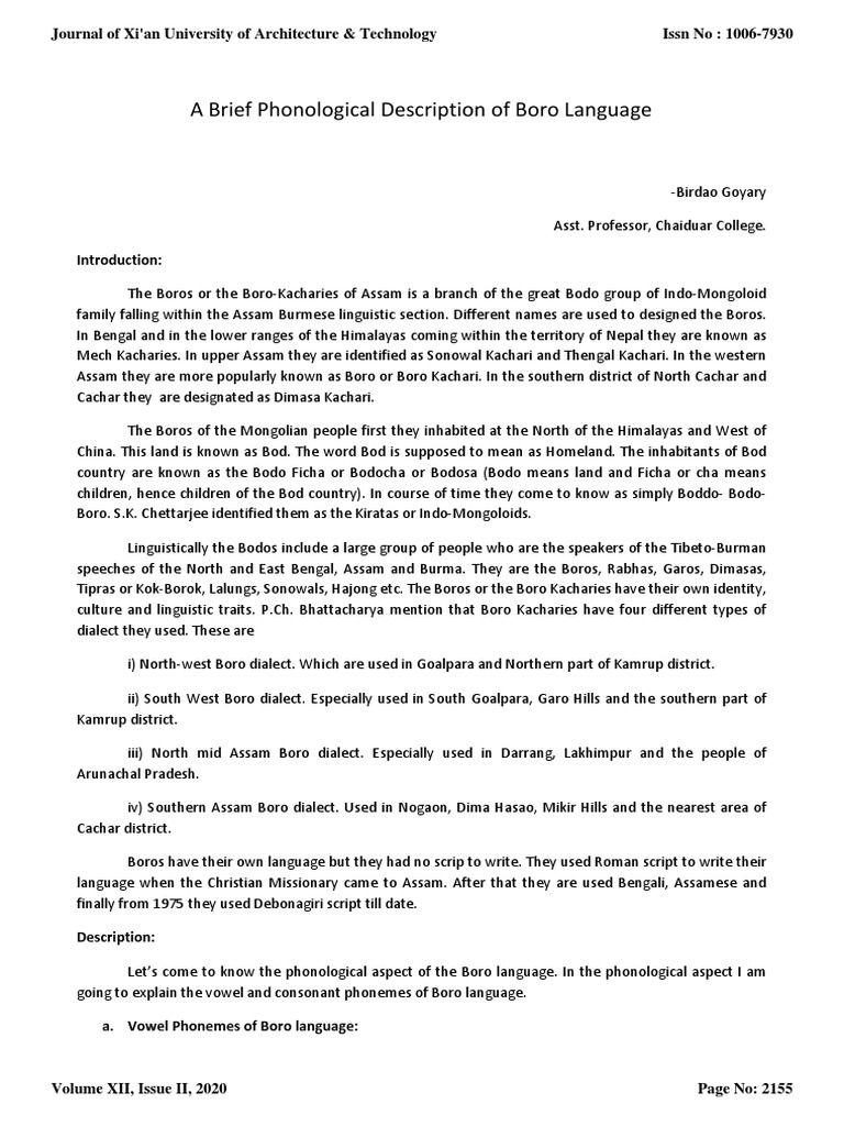 Boros | PDF | Human Communication | Linguistics