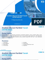 Pengujian Partikel Tanah - Astm d422